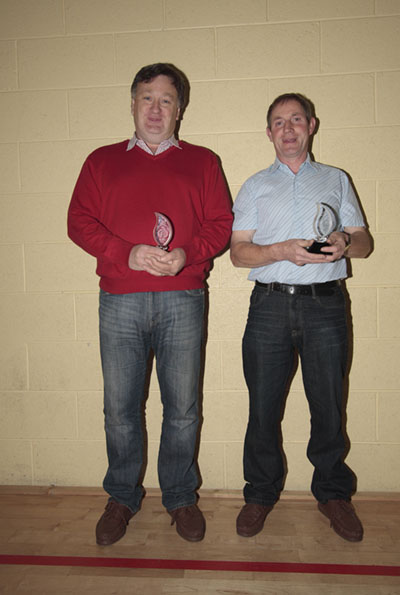 Gerry Brady and Eamonn Mc Kiernan runners up in the county Cavan Doubles Comp in 2011